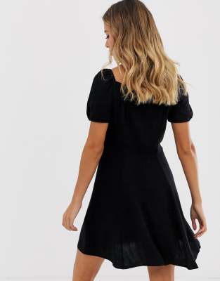 asos black tea dress