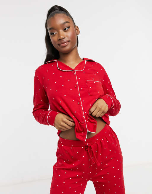 Button up pyjama discount set