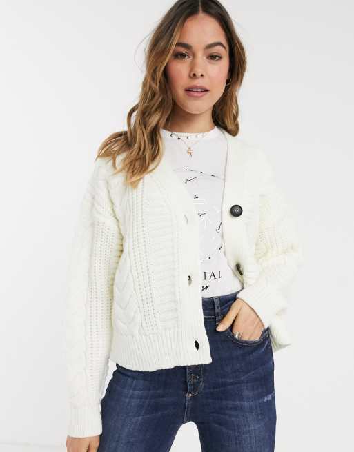 White knit outlet cardigan