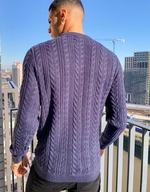 Cable design for hot sale gents sweater