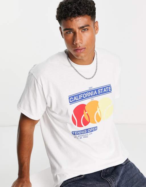 New Look cali state t-shirt in white