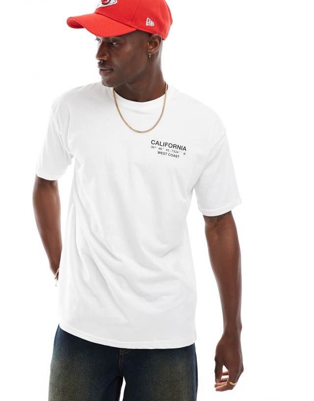 New Look - cali t shirt in white