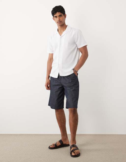New Look - Camicia bianca effetto lino con rever, 2 di 5