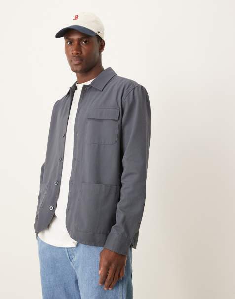 New Look - Camicia giacca elegante in twill blu navy - view 1