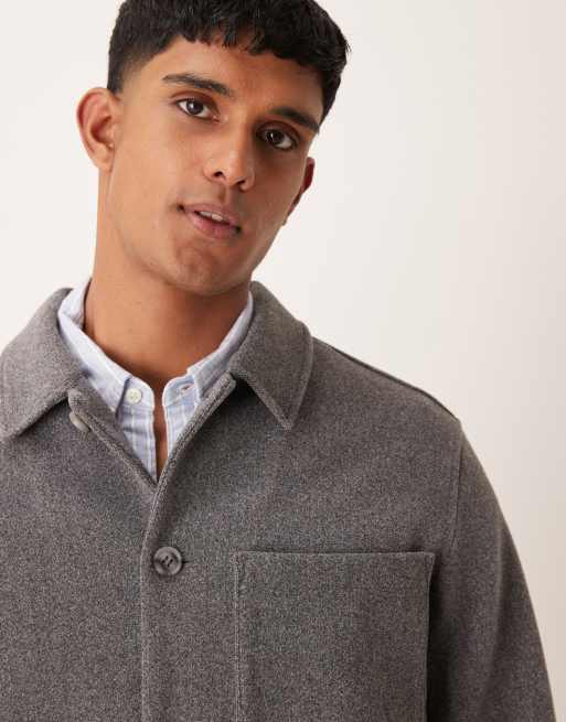 New Look - Camicia giacca grigio medio spazzolato, 2 di 4