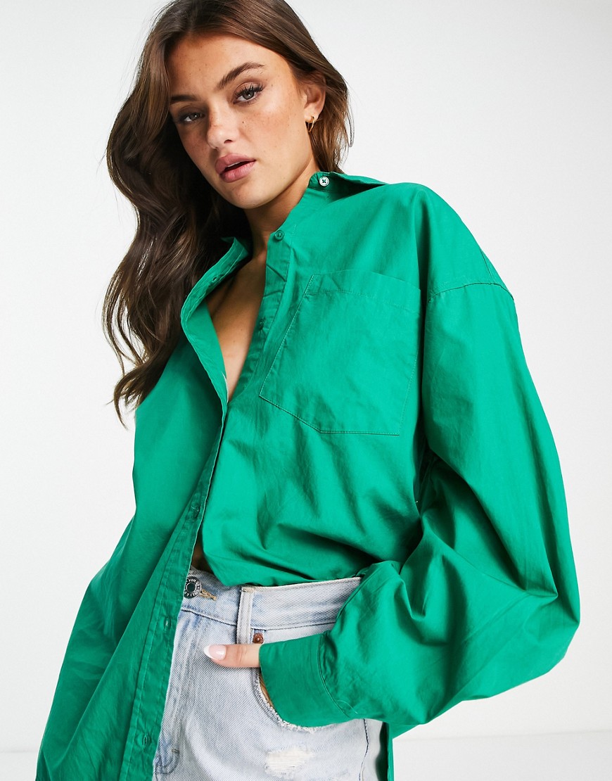 Camicia oversize verde - New Look Camicia donna  - immagine1