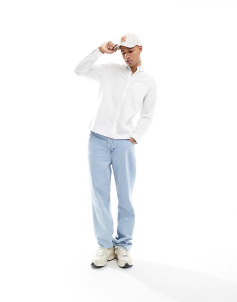 New Look - Camicia Oxford a maniche lunghe bianca - view 1
