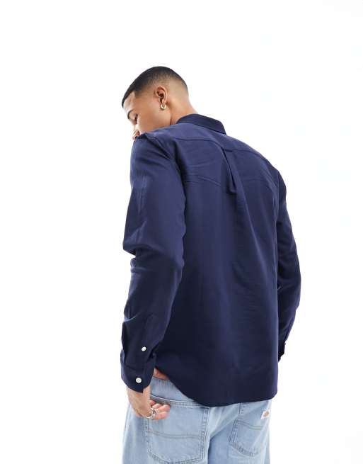 New Look - Camicia Oxford a maniche lunghe blu navy, 2 di 4