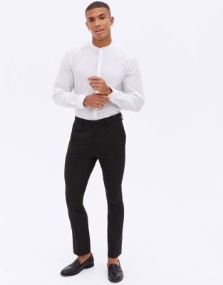 Camicia serafino a maniche lunghe bianca-Bianco - New Look Camicia donna  - immagine1
