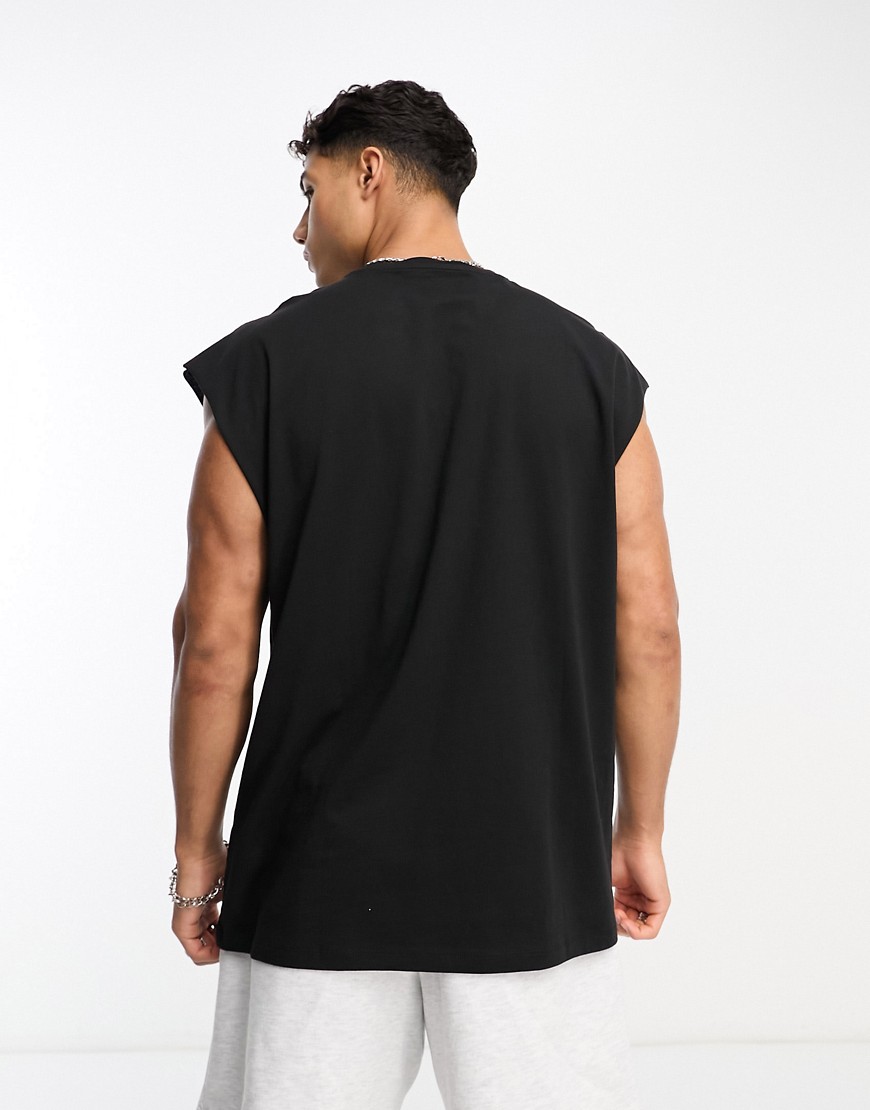 Canotta oversize nera-Black - New Look T-shirt donna  - immagine2