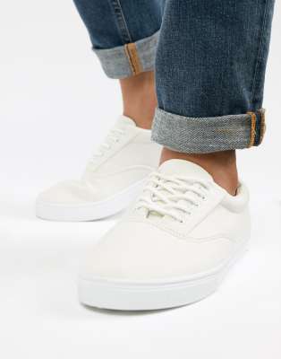 new look white canvas shoes