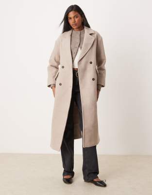 New Look - Cappotto elegante taglio comodo color visone
