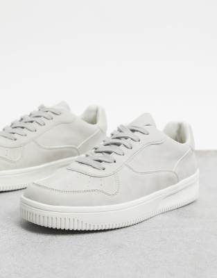 new look grey trainers