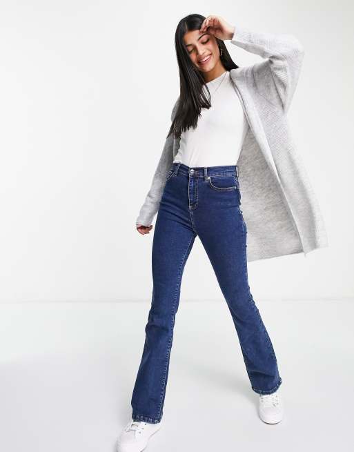 New Look - Cardigan con cappuccio e maniche ad ali di pipistrello grigio chiaro
