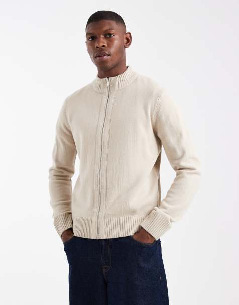 New Look - Cardigan crema con zip - view 1