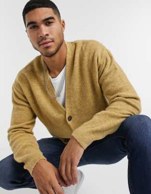 orange cardigan new look