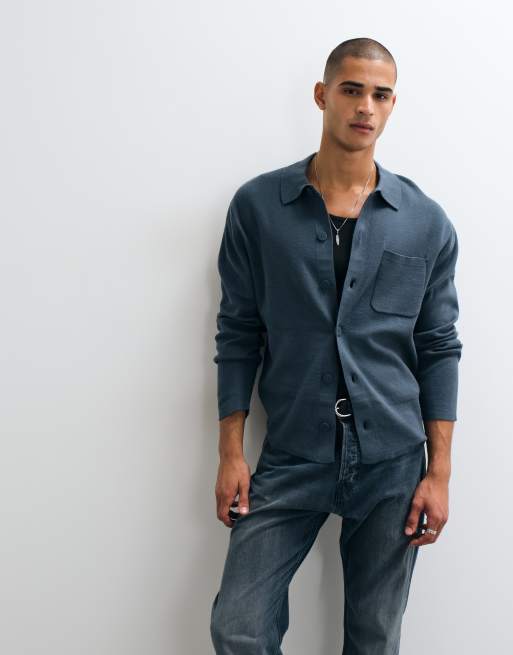 New Look cardigan med knapper i mellemgrå, 4 af 5