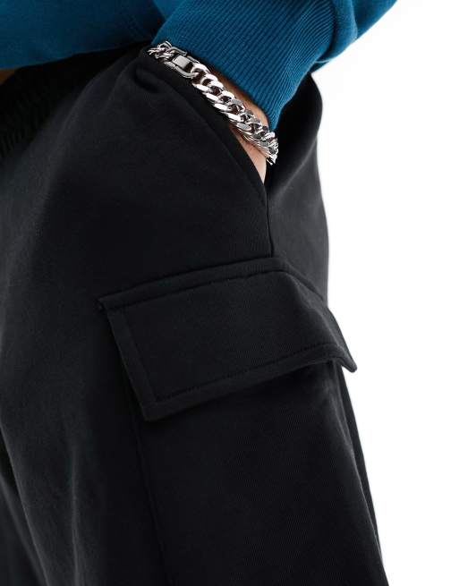 New Look - Cargo-jerseyshorts i sort, 3 af 5