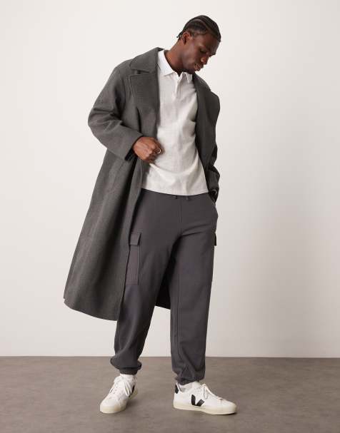 New Look – Cargo-Jogginghose in Dunkelgrau - view 1
