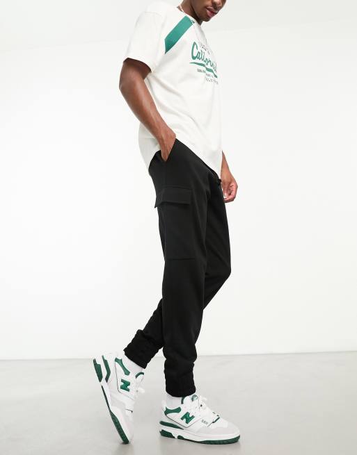 New Look – Cargo-Jogginghose in Schwarz