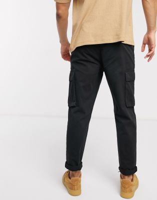 black cargo pants new look