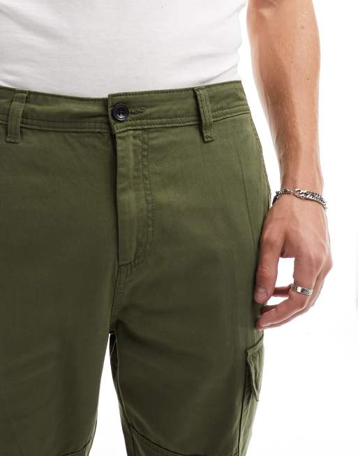 New Look cargo pants in dark khaki, 2 of 5