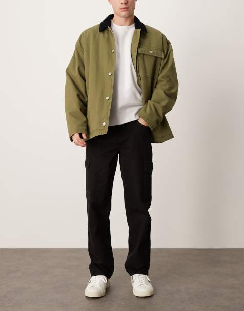 New Look cargo pocket jeans in black - view 1