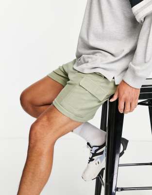 New Look Cargo Shorts In Khakigreen ModeSens