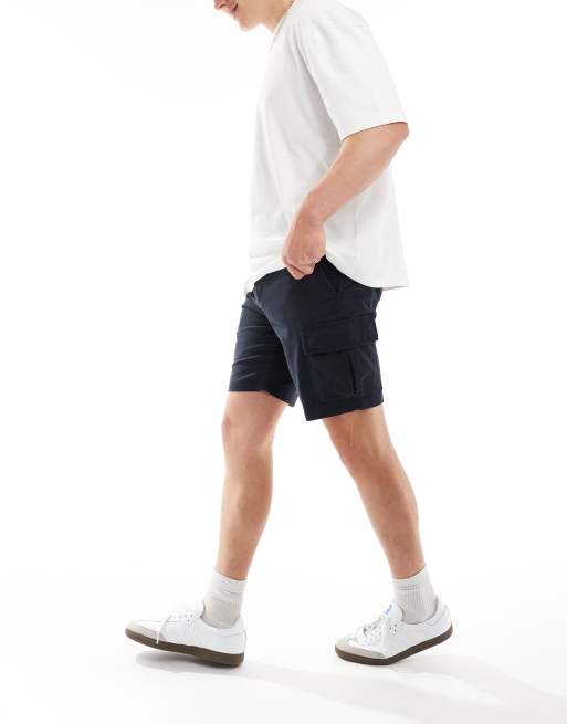 New Look – Cargo-Shorts in Marineblau