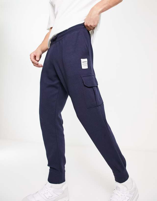 New Look cargo sweatpants in navy