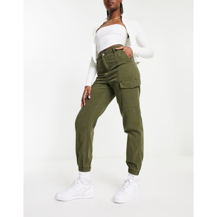 New Look slim leg cargo trouser in khaki