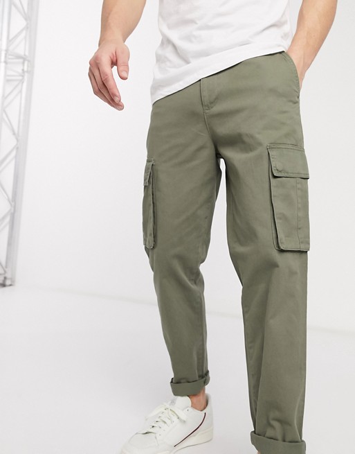 New Look cargo trouser in khaki