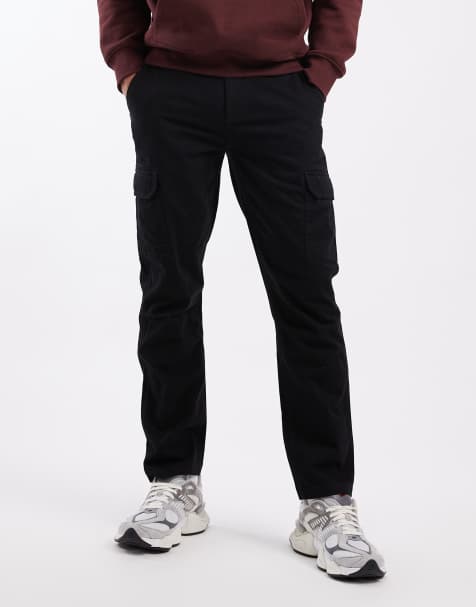 New Look cargo trousers in black