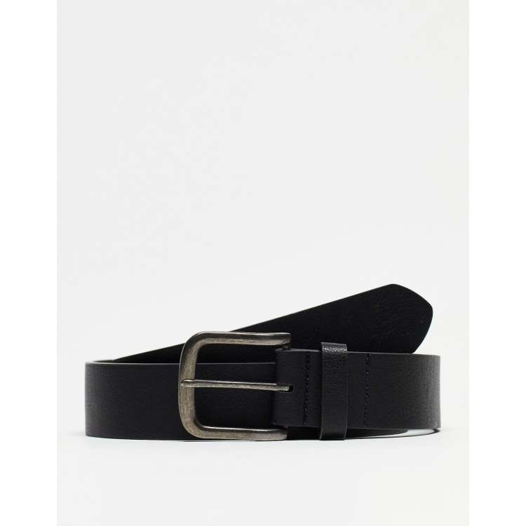 Accessories Belts Faux Leather Belts Faux Leather Belt black casual look 