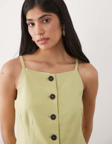 New Look - Chaleco de traje verde claro de tirantes (parte de un conjunto) - view 1