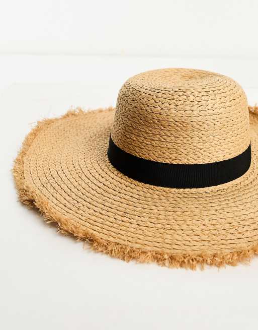 New Look - Chapeau souple à bords effilochés - Fauve, 3 de 4
