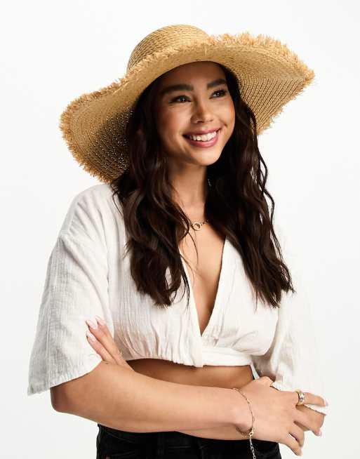 New Look - Chapeau souple à bords effilochés - Fauve, 4 de 4