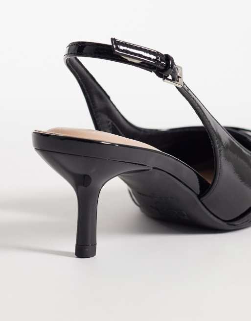 New Look - Chaussures à talon et bride arrière avec boucle - Noir, 3 de 4