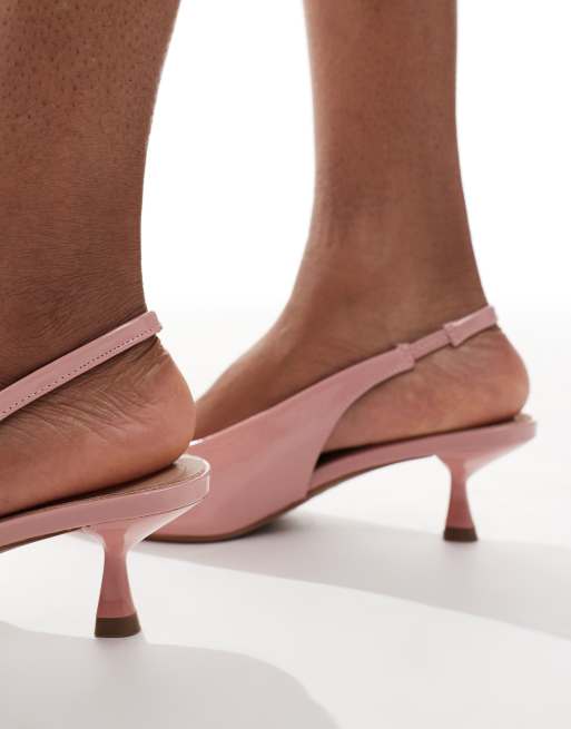 Mules Escarpins Prédilection En Cuir Beige Rosé - Talon 2-7 Cm, Taille 37