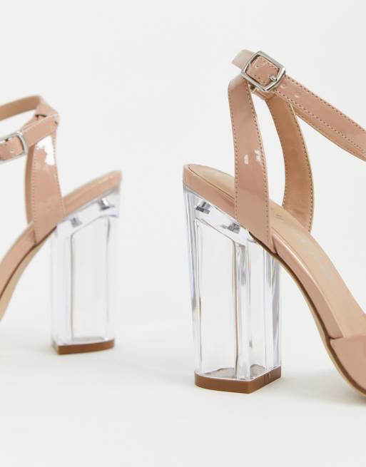 Chaussure a talon transparent new arrivals