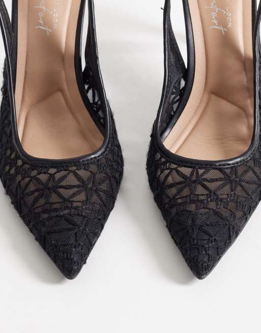 New Look - Chaussures au crochet avec bride arrière et talon - Noir, 2 de 4