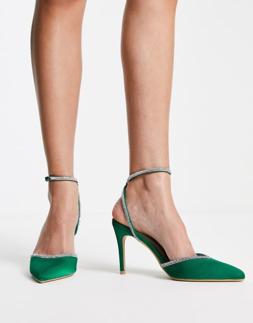 Chaussure a store talon vert