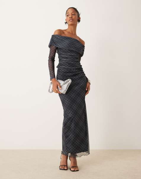 New Look check mesh co-ord in blue pattern - view 1
