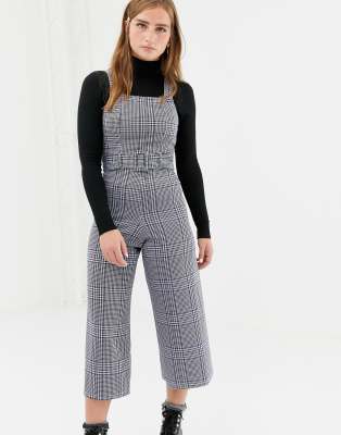 new look check jumpsuit