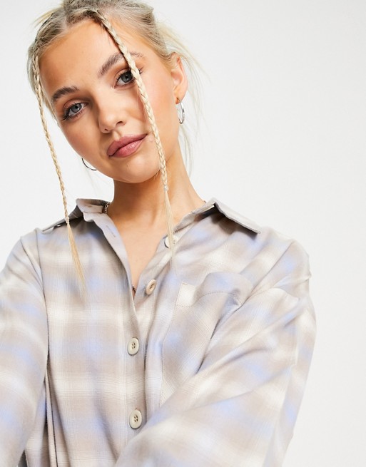 New Look check shirt in blue pattern