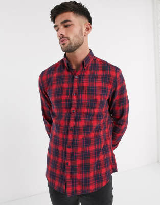 red and white check shirt new look