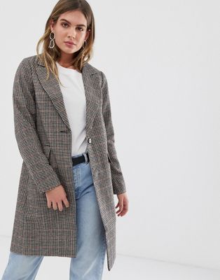 New Look Check Tailored Coat | ASOS