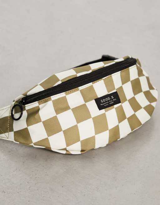 Checkerboard cheap bum bag