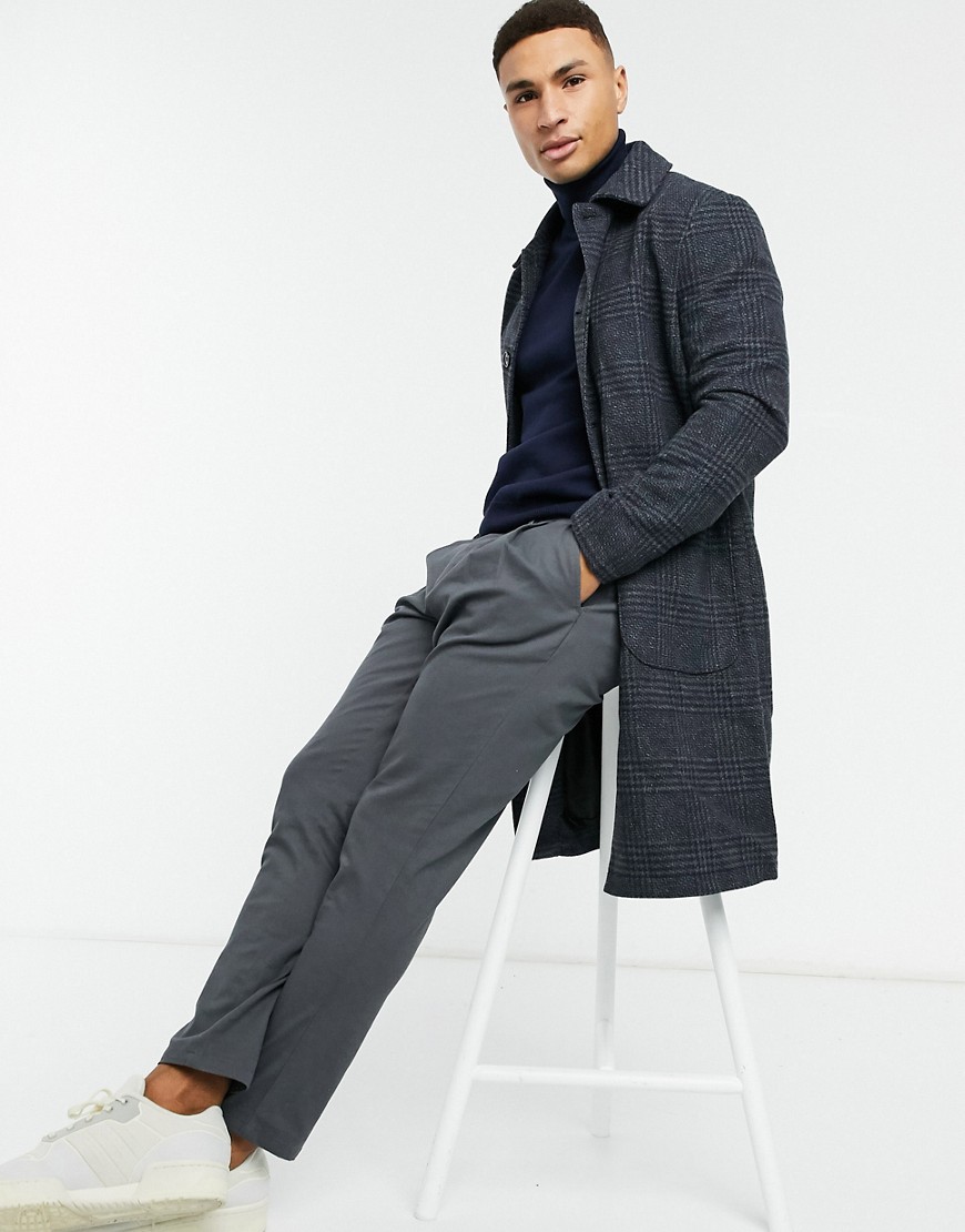 New Look checked jacket in gray-Grey