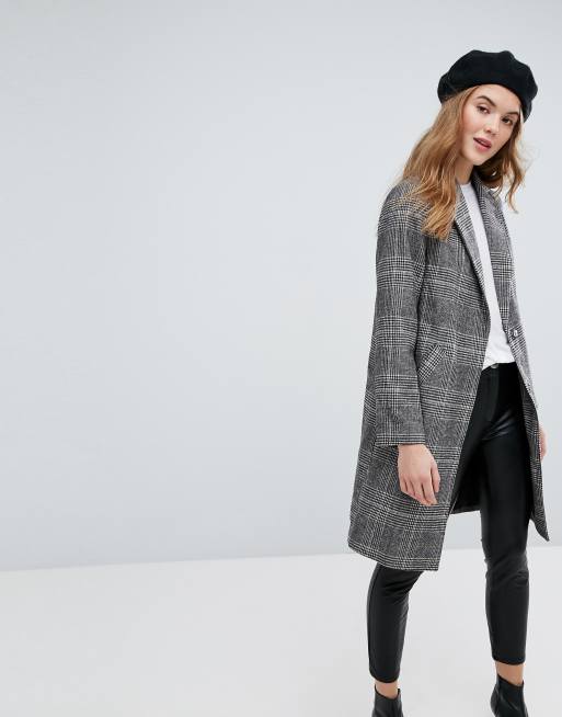 New Look Checked Tailored Coat | ASOS